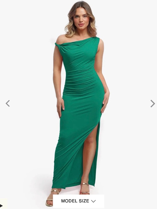 Popilush Dresses & Skirts - Shapewear Solid Cowl Neck Ruched Sculpting Maxi Dress